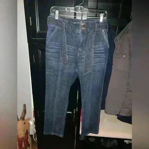 Pilcro & Letterpress by Anthropology cropped jeans size 30 - Picture 1 of 12